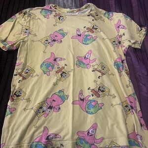 SpongeBob SquarePants Kids Tee - Yellow and Pink Adventure